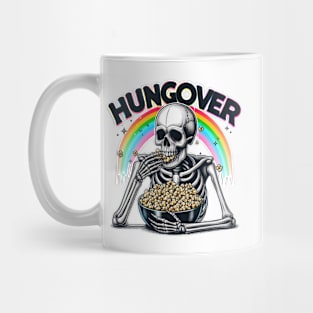 "Hungover" Funny Skeleton Mug